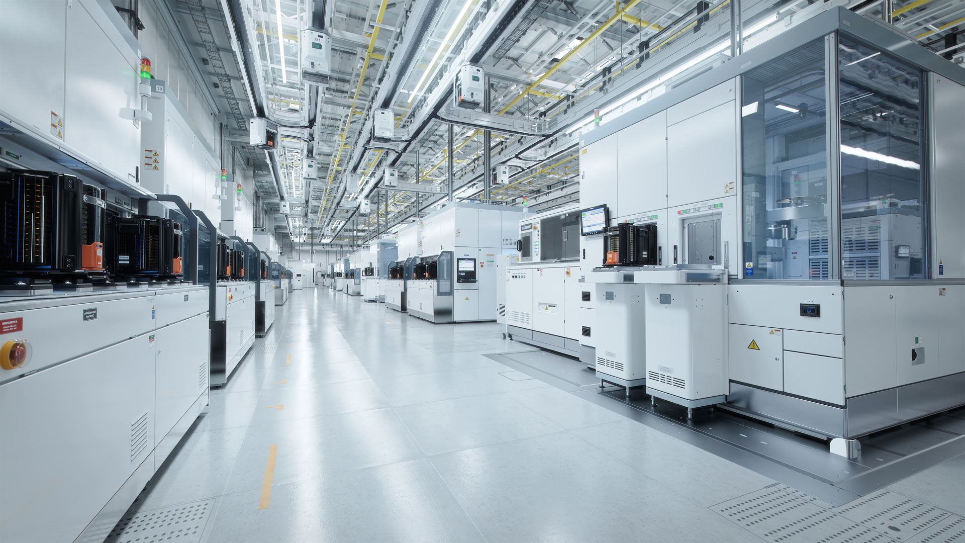 Industrial facility representing semiconductor technology supported by CALORPLAST heat exchangers
